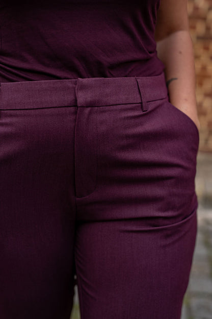 Pantalon tailleur coupe slim - Pantalon Hattie