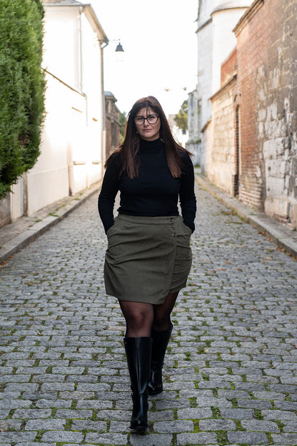 Jupe courte en velours - Jupe Elly