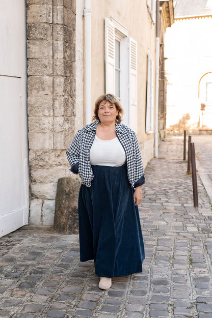 Jupe longue en velours - Jupe Laurie