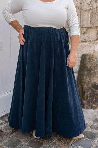 Jupe longue en velours - Jupe Laurie