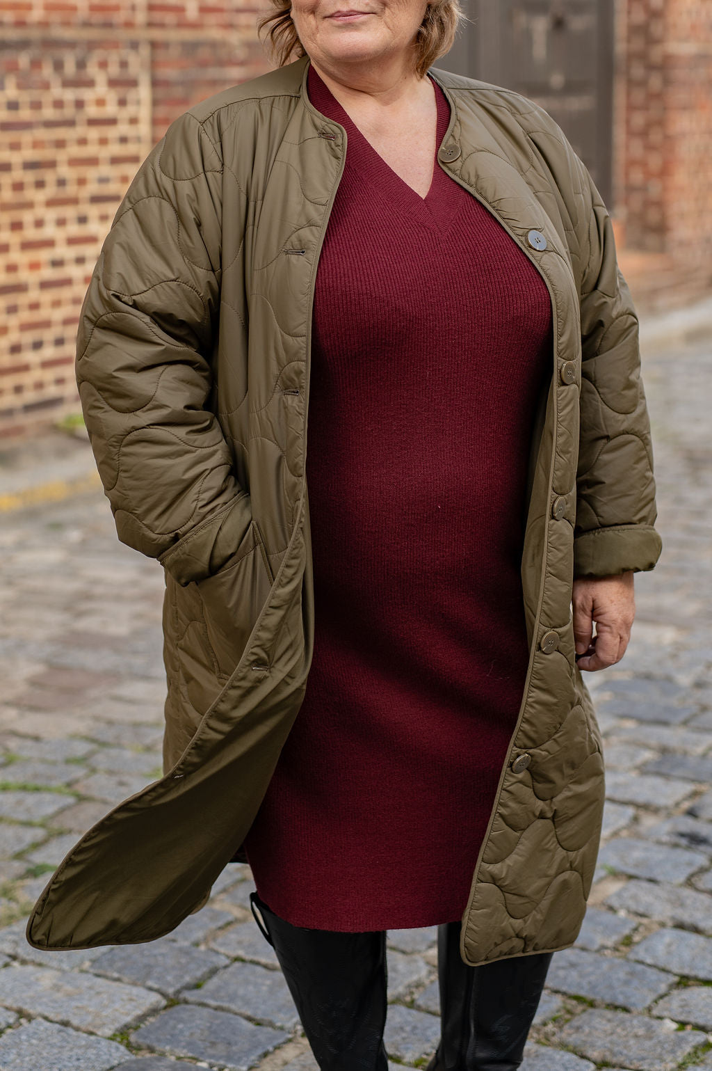 Manteau matelassé long - Veste Sandy