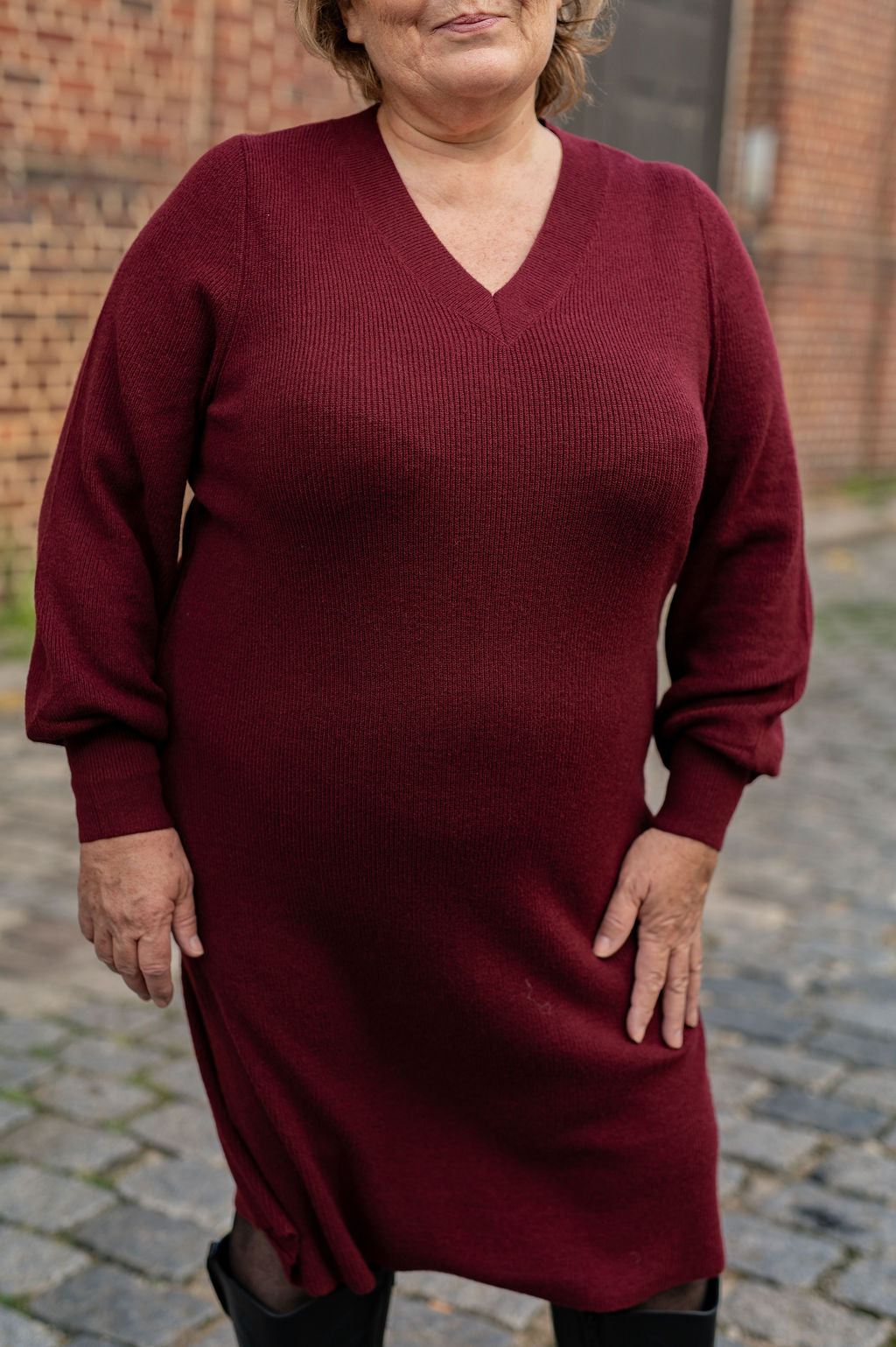 Robe pull bordeaux – Robe Katia