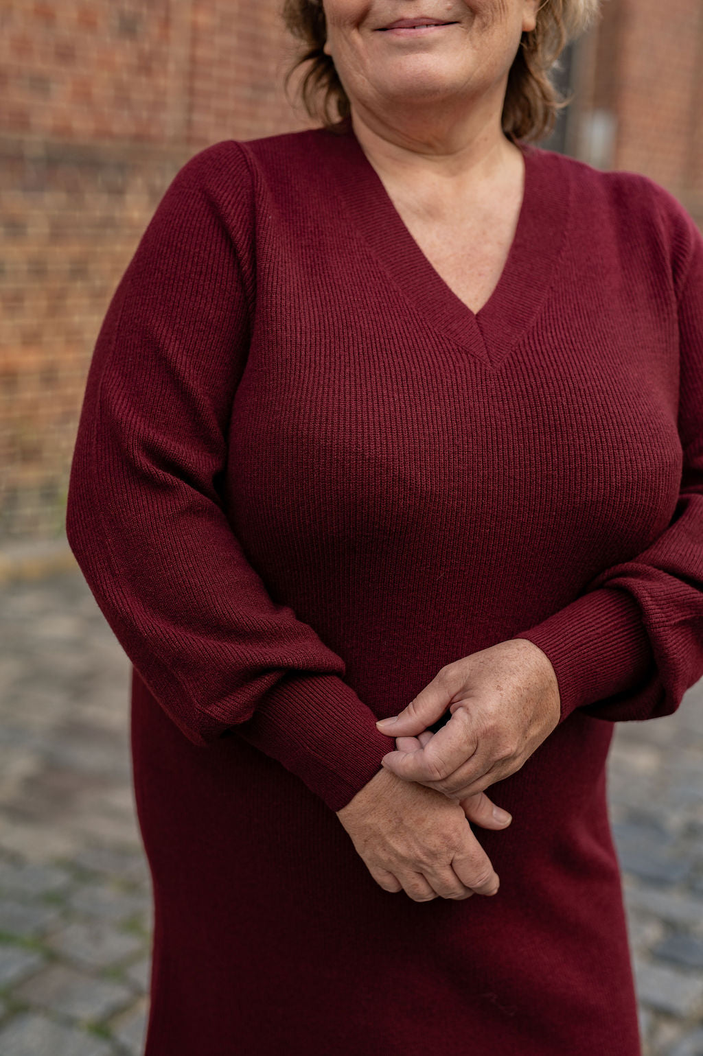 Robe pull bordeaux – Robe Katia