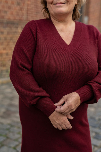 Robe pull bordeaux – Robe Katia