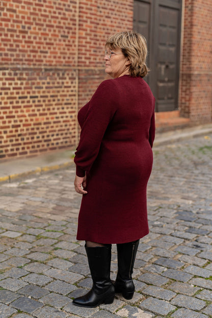 Robe pull bordeaux – Robe Katia