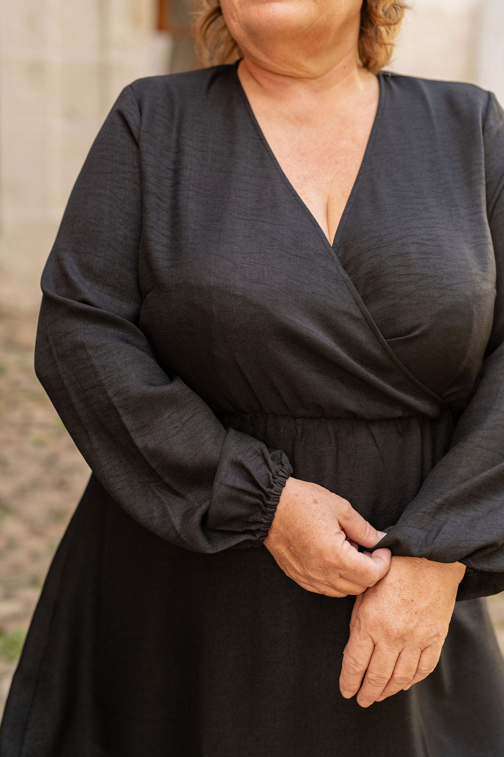 Robe courte col cache coeur - Robe Ellie