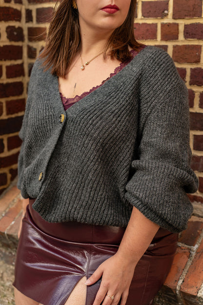 Gilet boutonné oversize - Gilet Clare