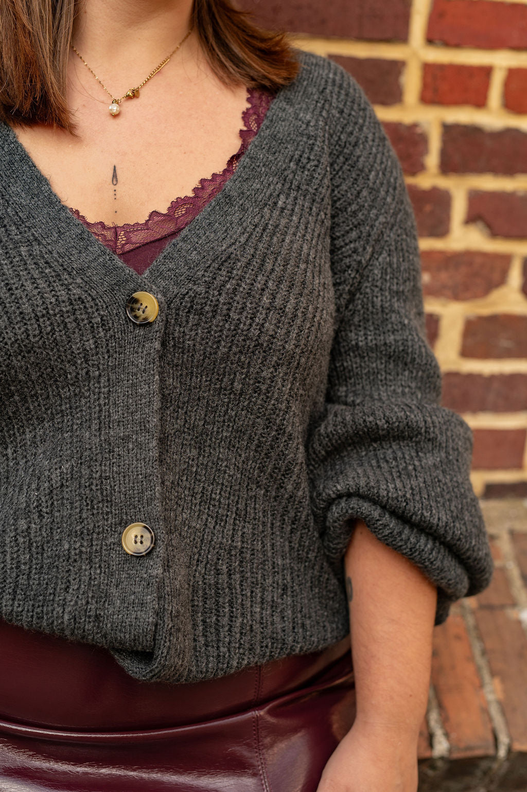 Gilet boutonné oversize - Gilet Clare