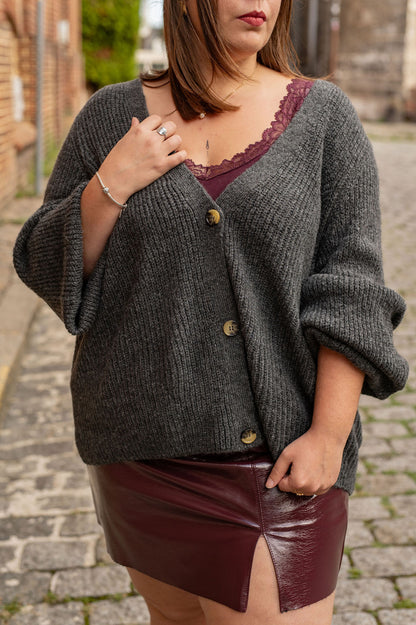 Gilet boutonné oversize - Gilet Clare