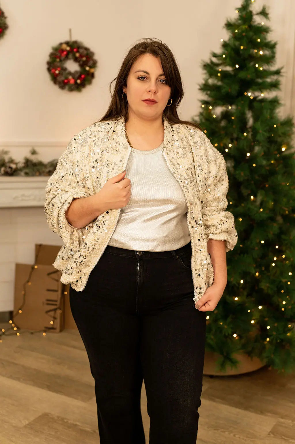 BOMBER SHINE - grande taille -  LAÏLLA