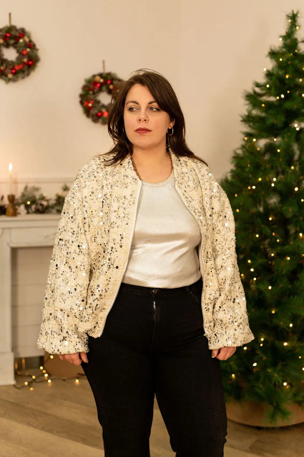 BOMBER SHINE - grande taille -  LAÏLLA