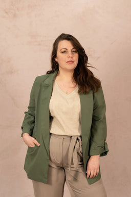 Blazer manches 3/4 - Blazer Adissia - grande taille -  LAÏLLA