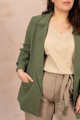Blazer manches 3/4 - Blazer Adissia - grande taille -  LAÏLLA