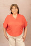 Blouse fluide en col V - Blouse Beauty - grande taille -  LAÏLLA