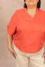 Blouse fluide en col V - Blouse Beauty - grande taille -  LAÏLLA