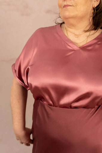 Blouse satinée - Blouse Brynja - grande taille -  LAÏLLA