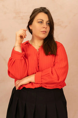 CHEMISE VIOLETTE - grande taille -  LAÏLLA