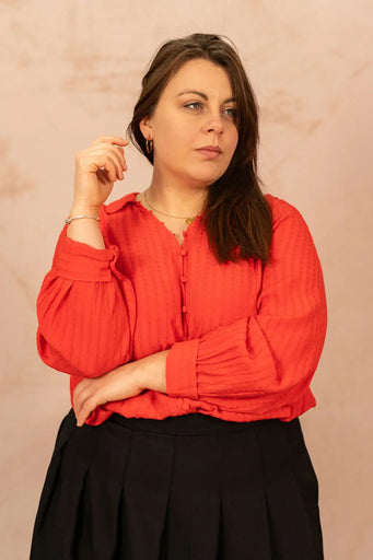 CHEMISE VIOLETTE - grande taille -  LAÏLLA
