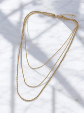Collier triple rang - Collier Isa