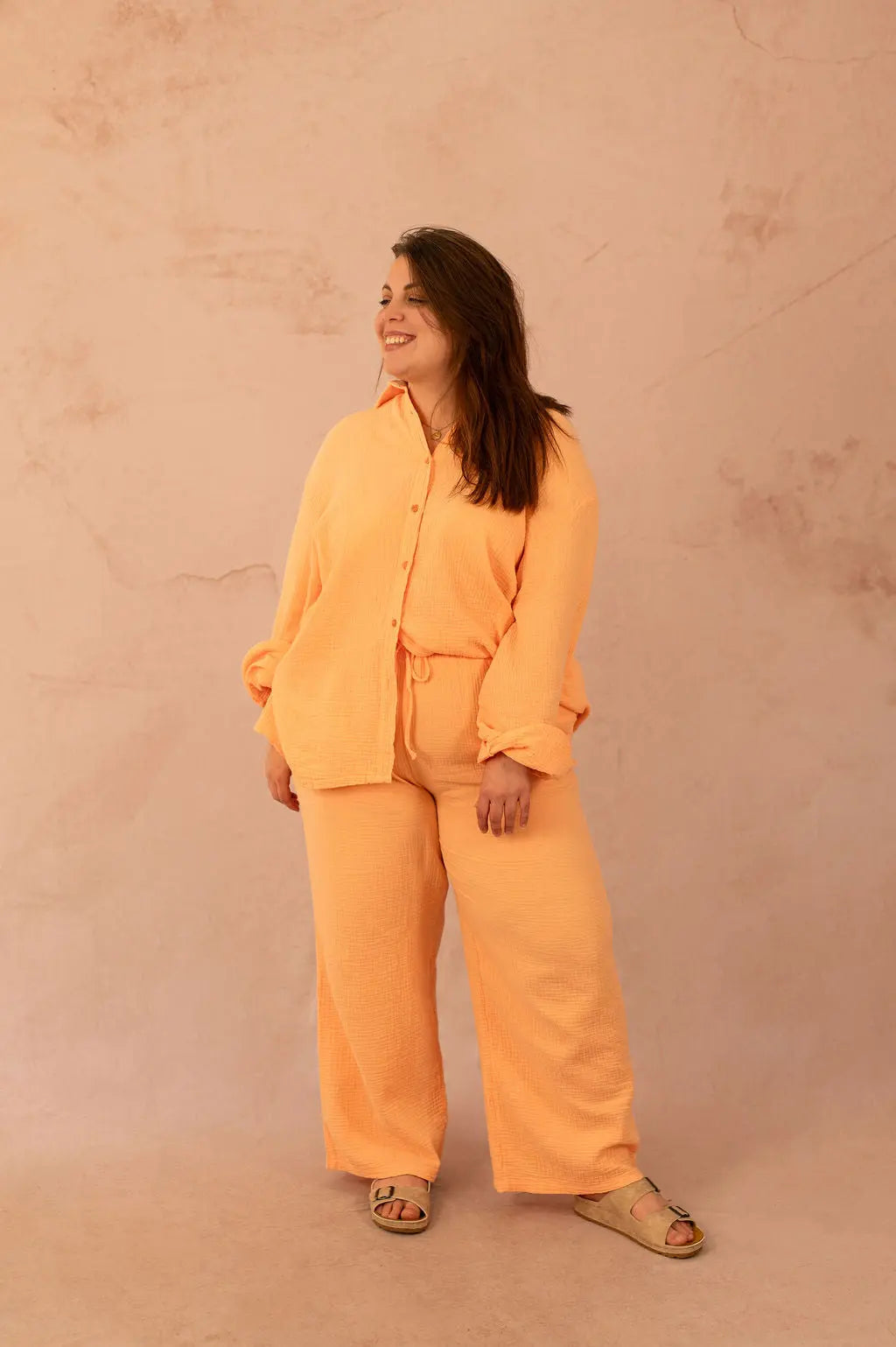 Chemise oversize en gaze de coton - Chemise Cynthia - grande taille -  LAÏLLA