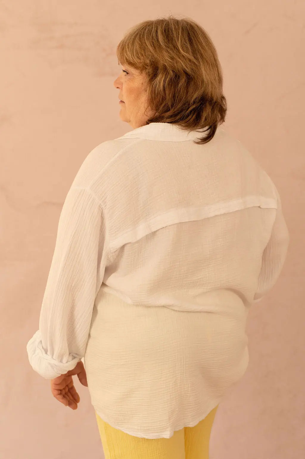 Chemise oversize en gaze de coton - Chemise Cynthia - grande taille -  LAÏLLA