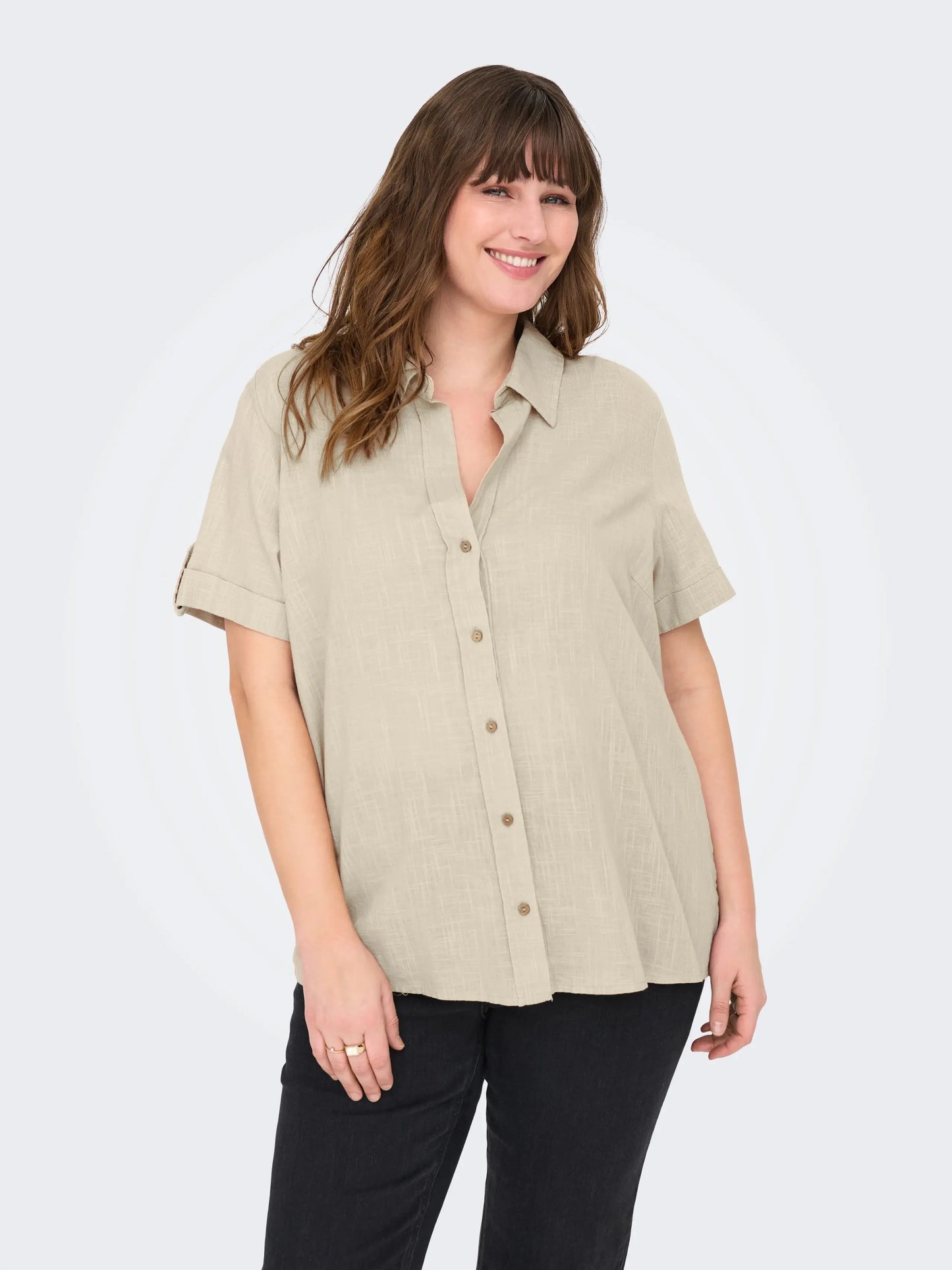 Chemisier boutonné en coton - Chemise Coco - grande taille -  LAÏLLA