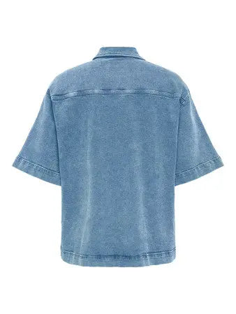 Chemisier en jeans - Chemisier Sophie - grande taille -  LAÏLLA