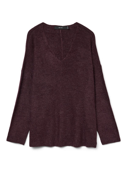 Pull col V en maille douce - Pull Rewlefile