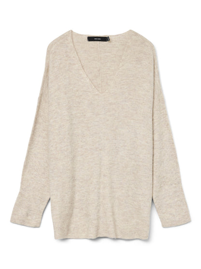 Pull col V en maille douce - Pull Rewlefile