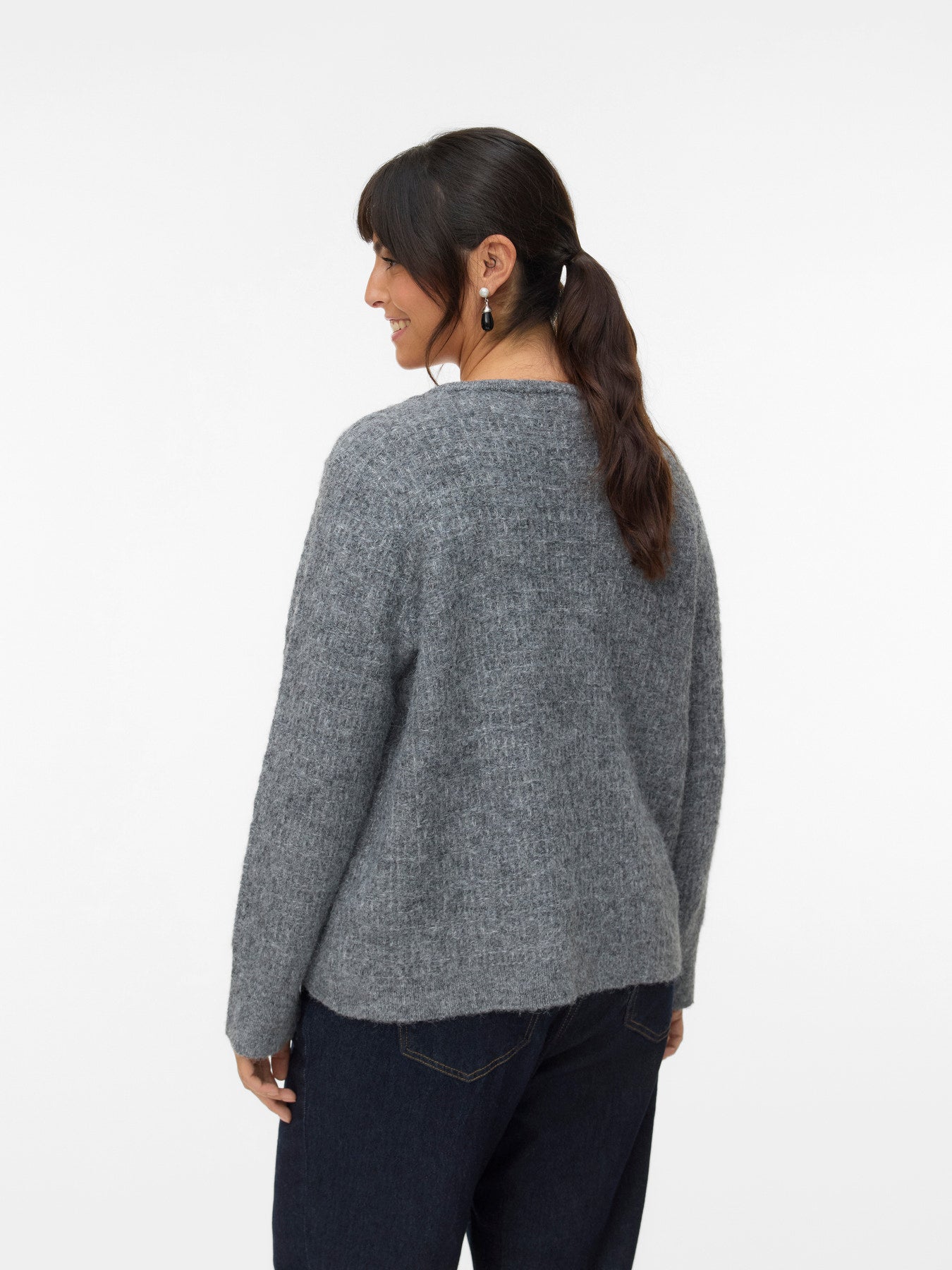 Gilet en maille à boutons fleurs - Gilet Blossom