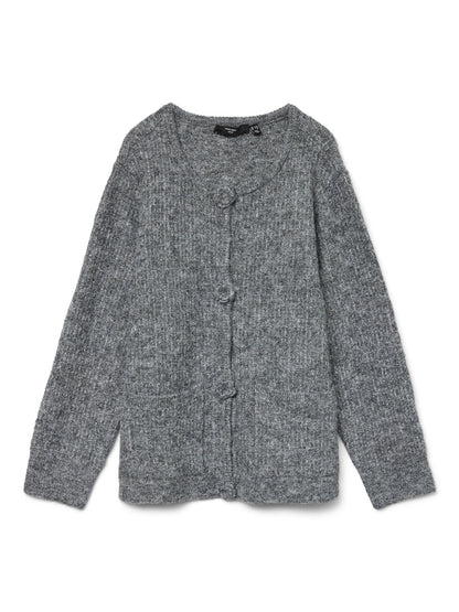 Gilet en maille à boutons fleurs - Gilet Blossom