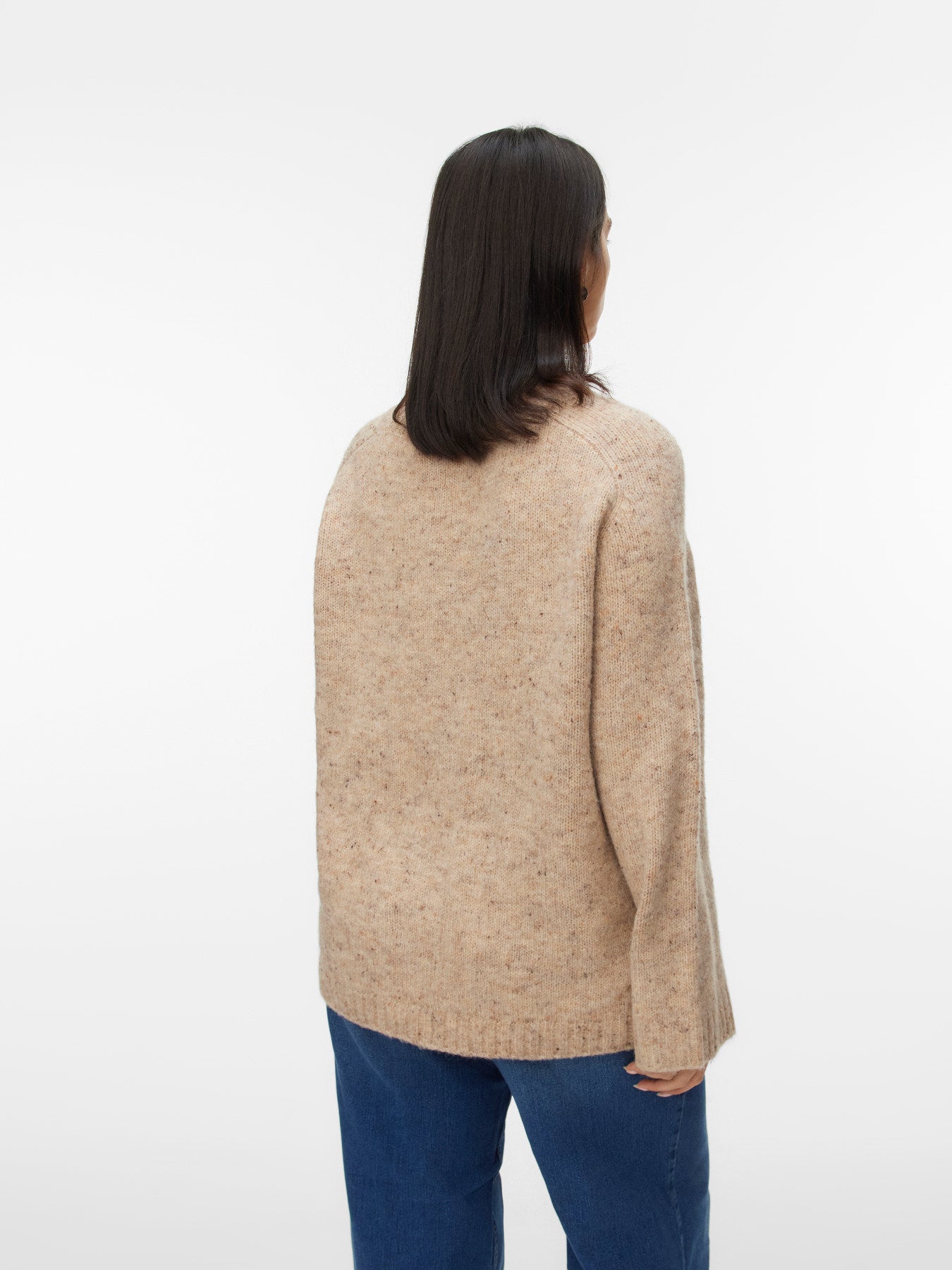 Pull Ingrid – Pull en maille mouchetée col rond