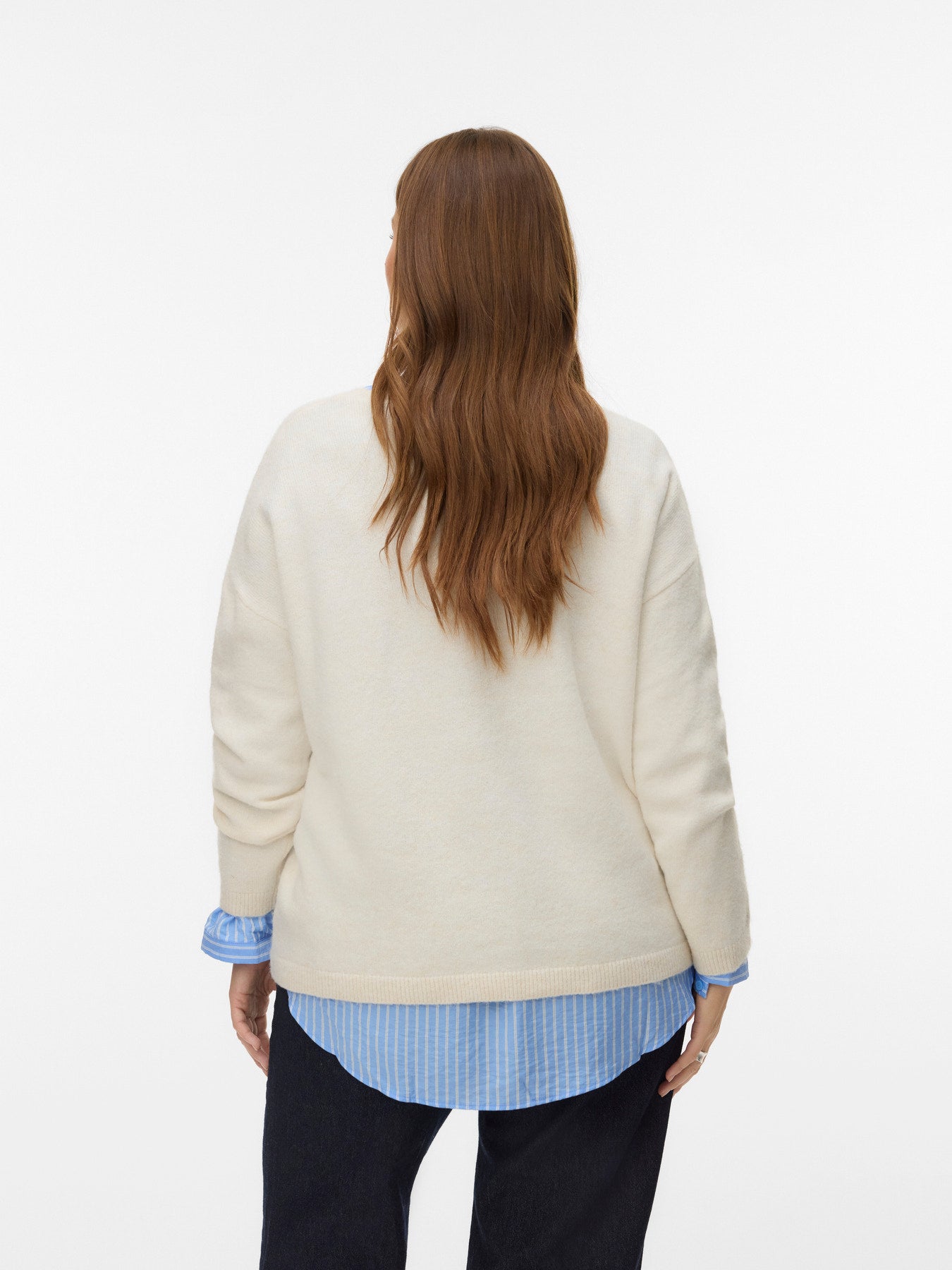 Pull Bestie – Pull col V crème