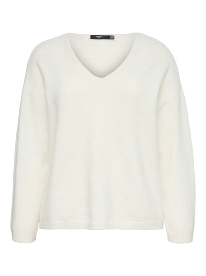 Pull Bestie – Pull col V crème