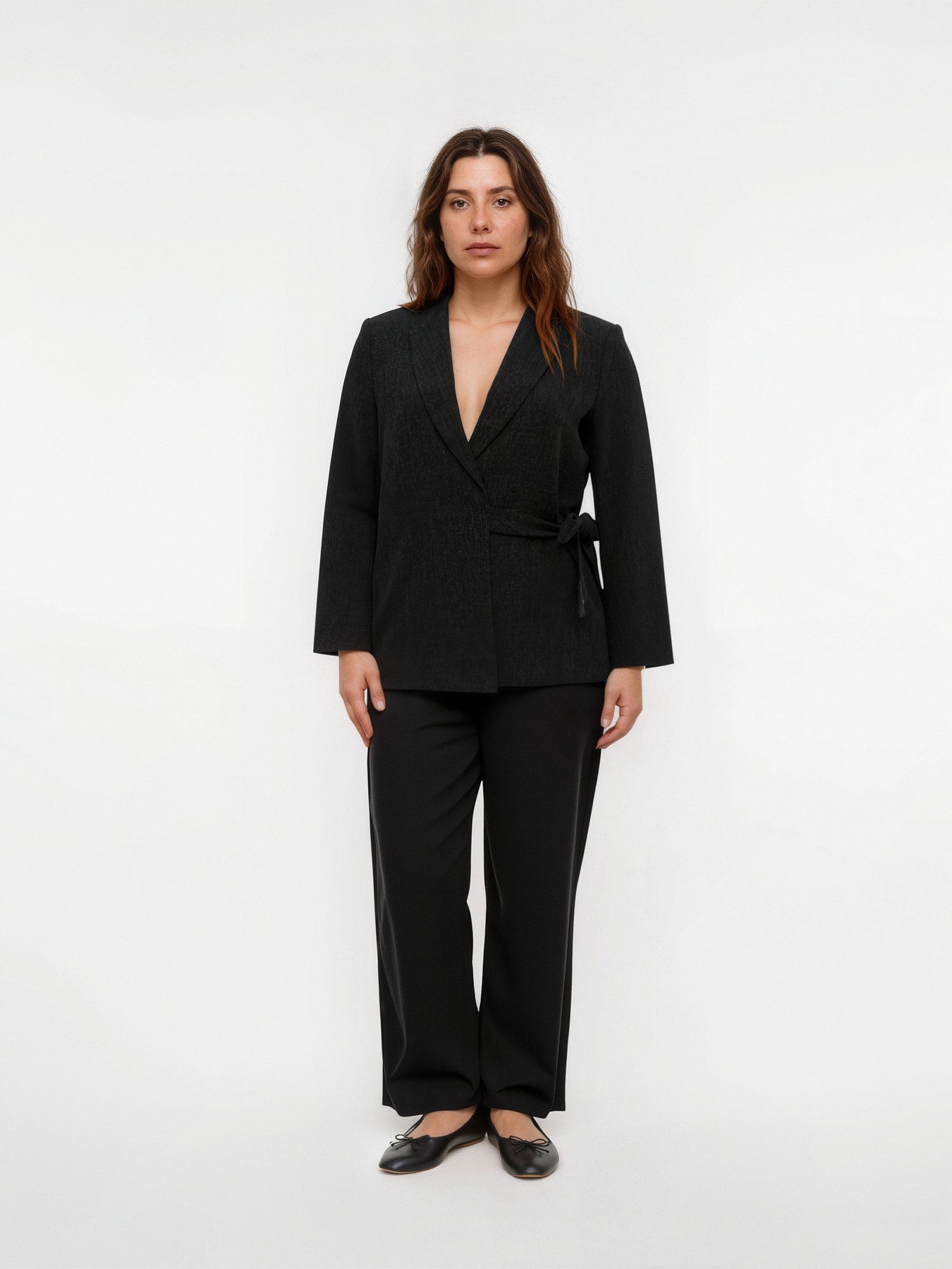 Pantalon Bestie – Pantalon de costume gris femme