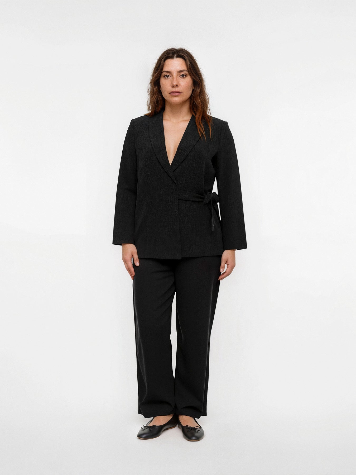 Blazer Bestie – Blazer cache-cœur gris femme