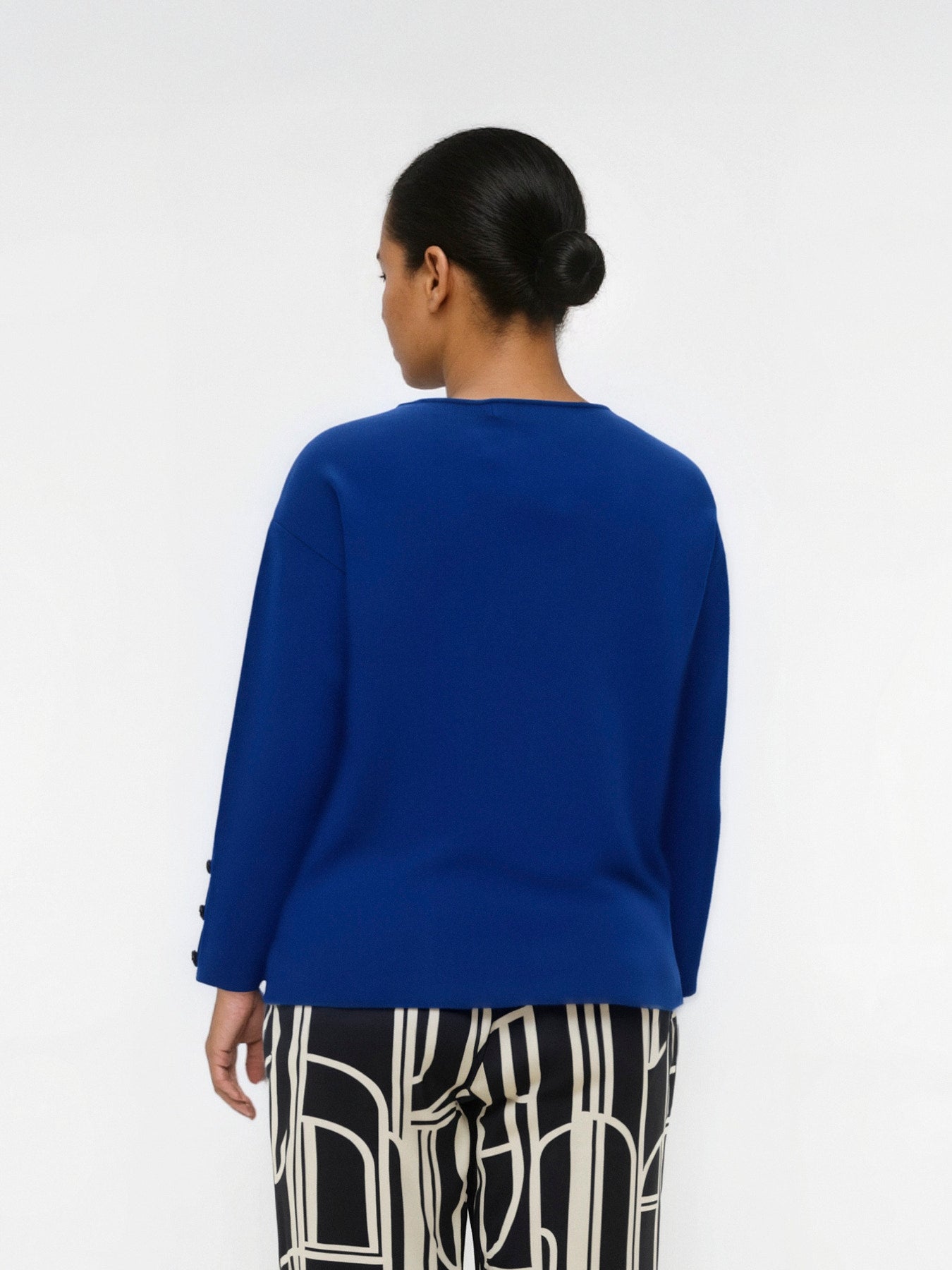 Pull Gold – Pull col rond bleu électrique