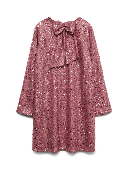 Robe Naja – Robe courte à sequins avec nœud au dos