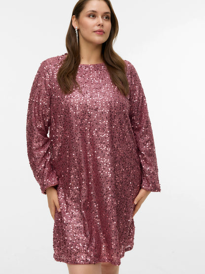 Robe Naja – Robe courte à sequins avec nœud au dos