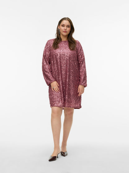 Robe Naja – Robe courte à sequins avec nœud au dos