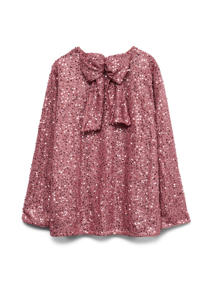 Blouse Naja – Blouse scintillante dos noué