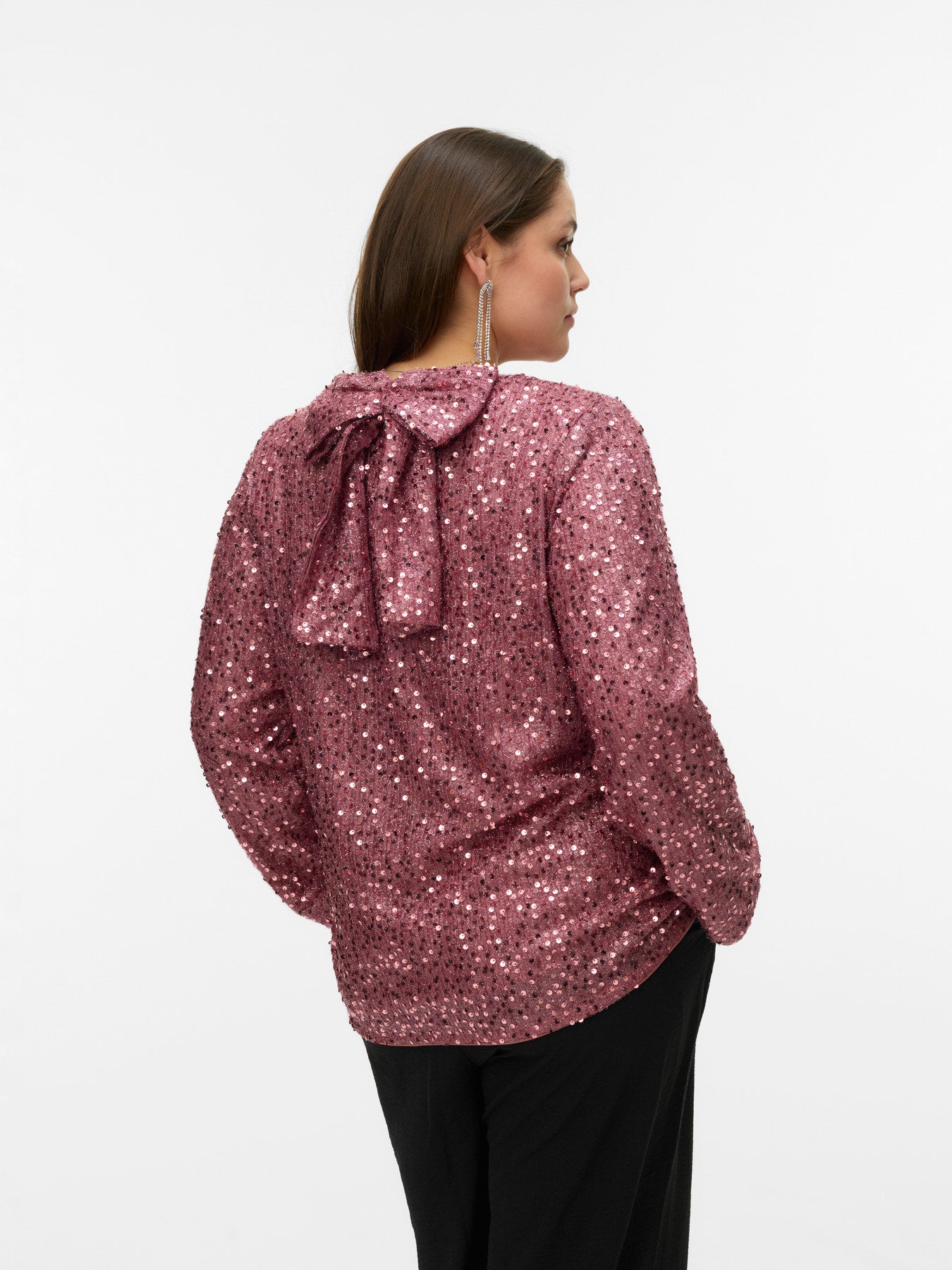 Blouse Naja – Blouse scintillante dos noué