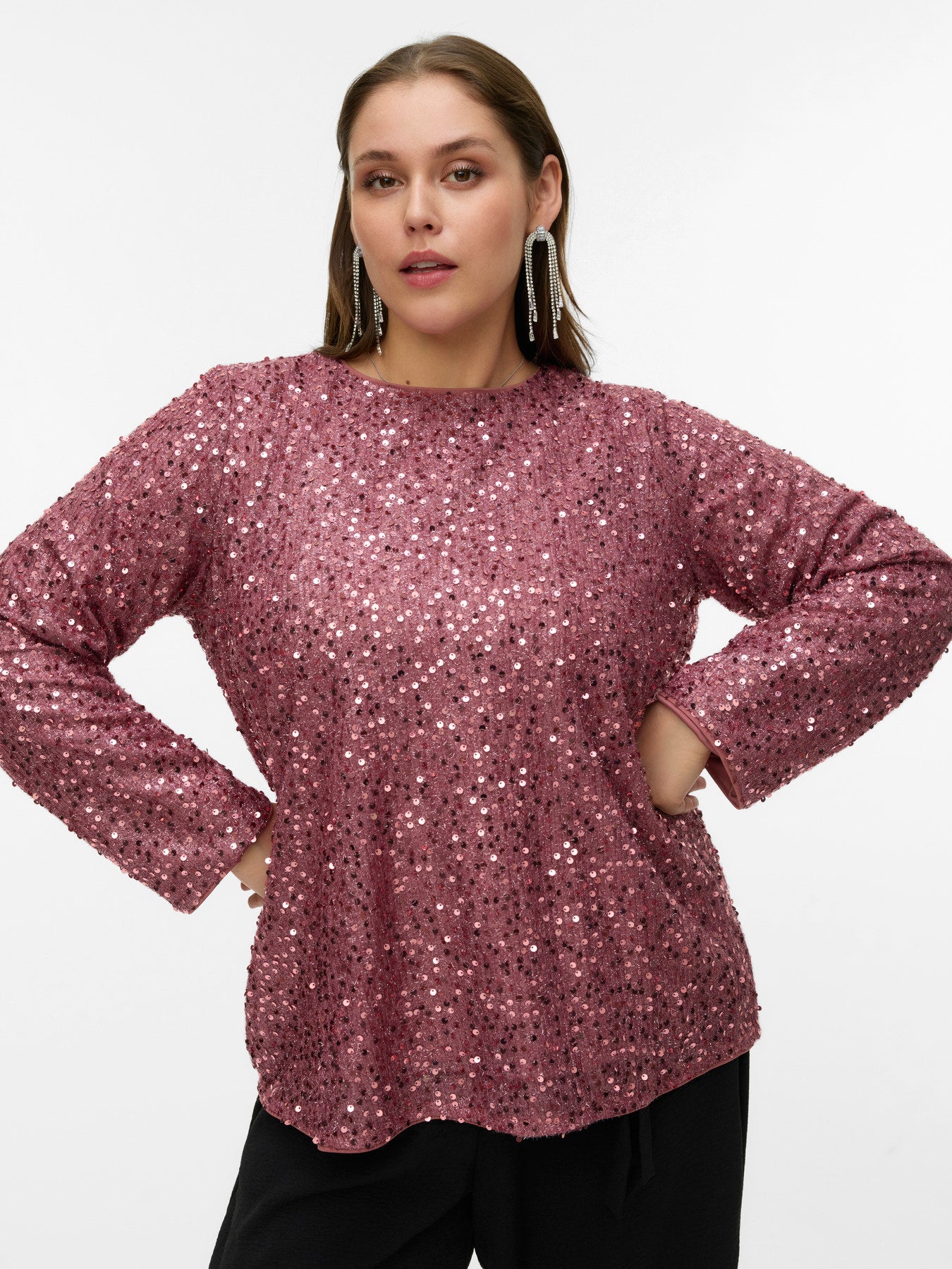 Blouse Naja – Blouse scintillante dos noué