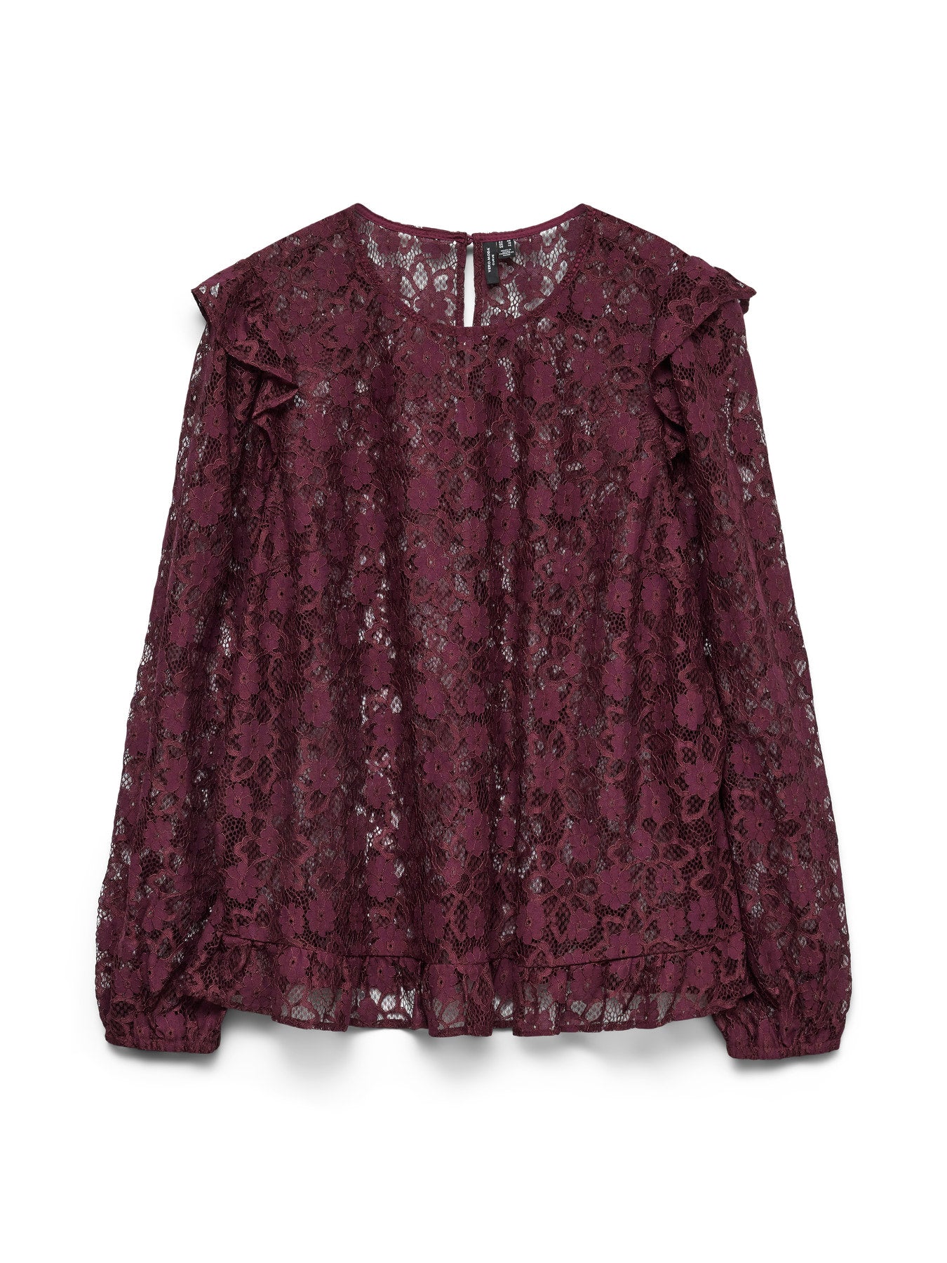 Blouse Meta – Blouse en dentelle prune