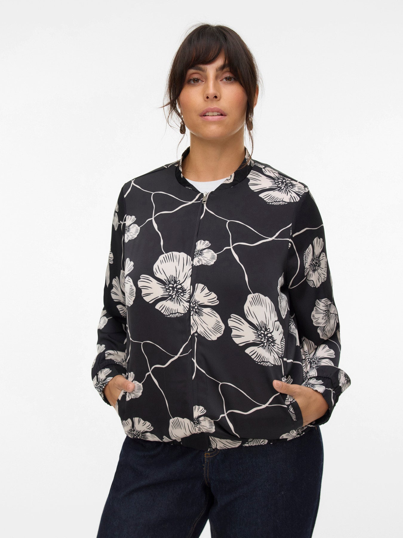 Bomber Elena – Veste bomber femme imprimé fleurie