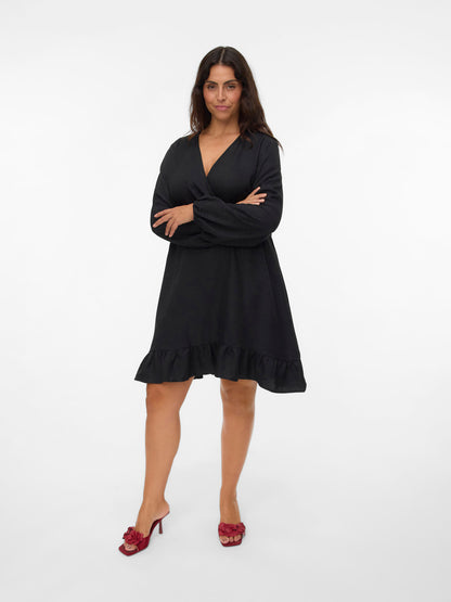 Robe courte col cache coeur - Robe Ellie