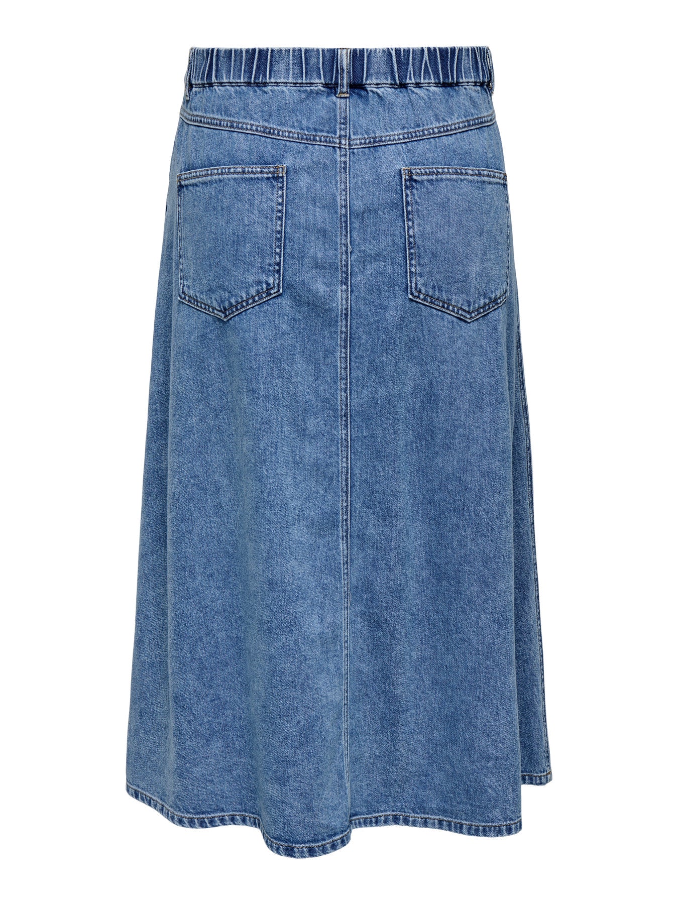 Jupe trapeze midi en denim - Jupe Mindy
