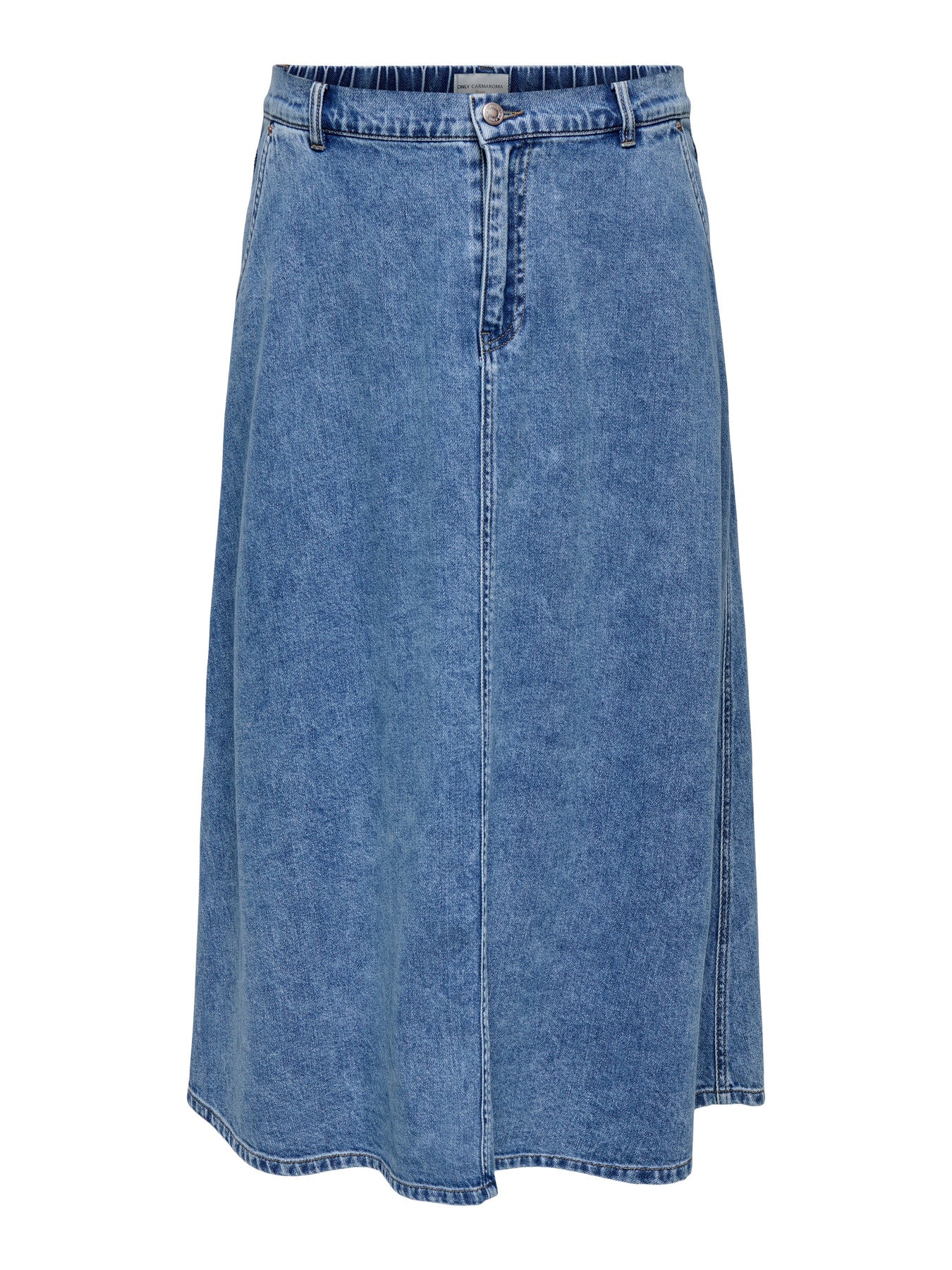 Jupe trapeze midi en denim - Jupe Mindy