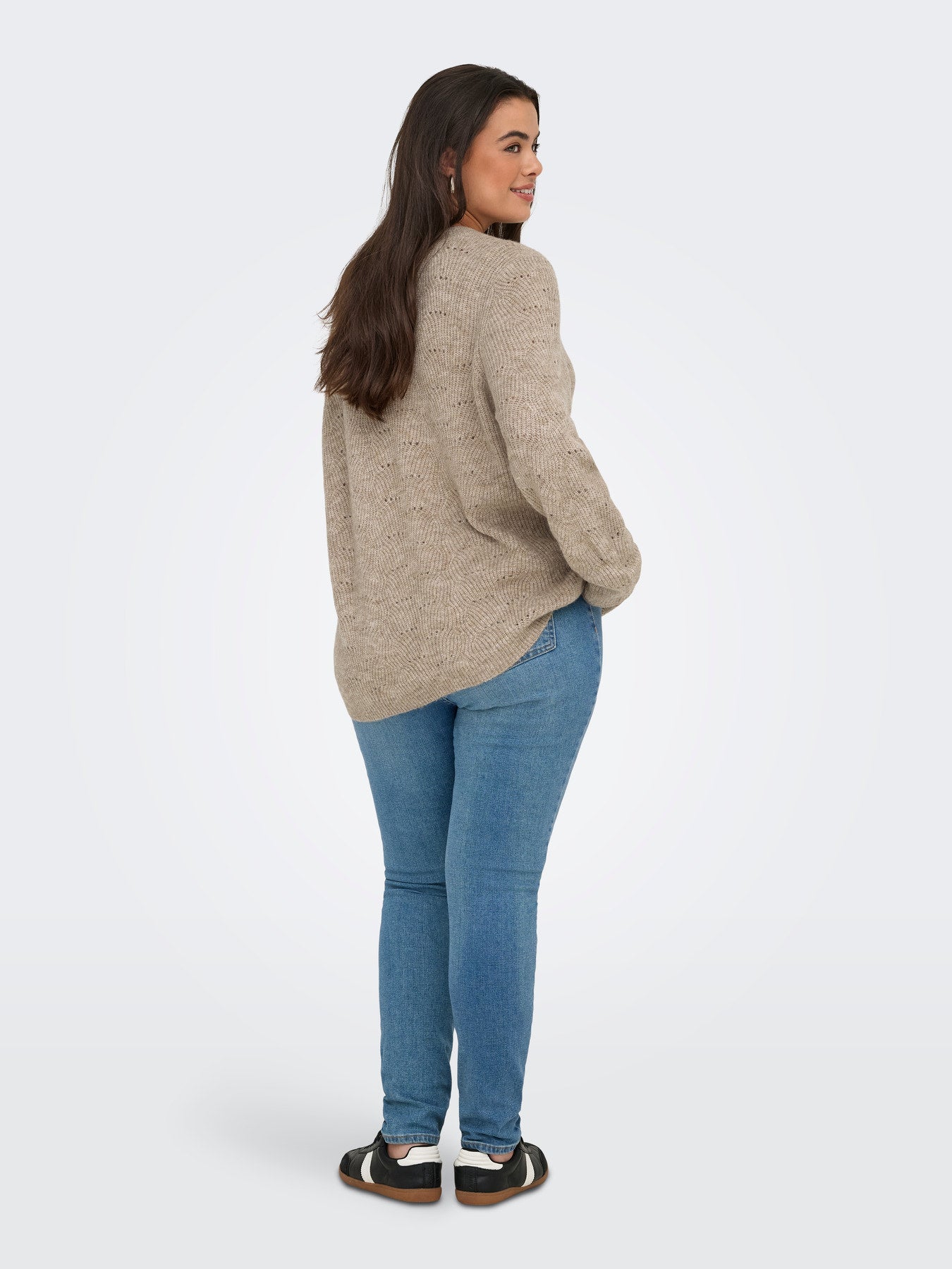 Pull Lolli – Pull col rond bordeaux