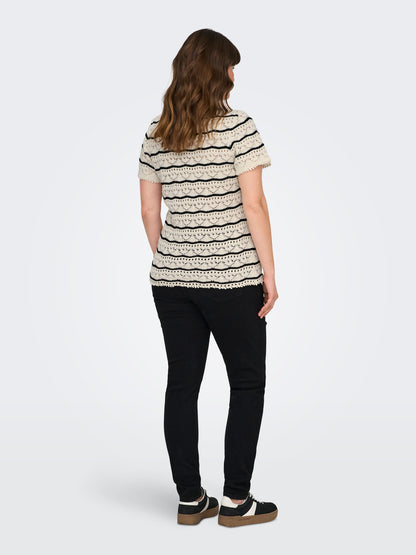 Haut en maille à rayures - Maille Anna